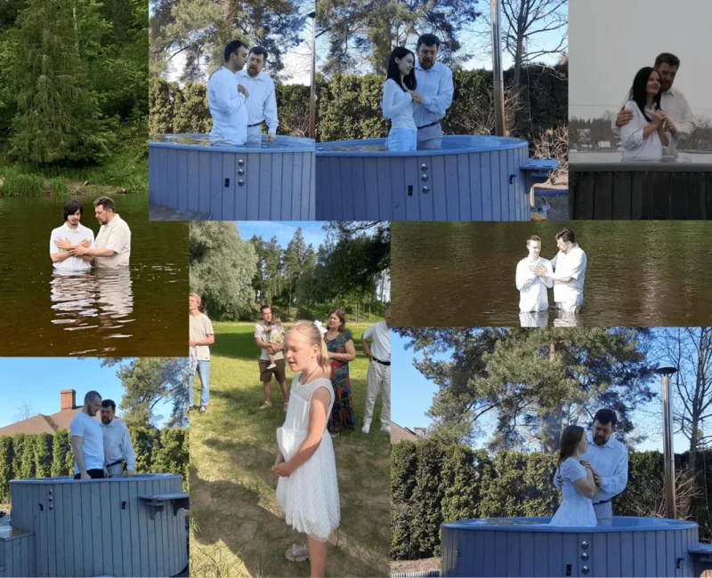 Baptism collage